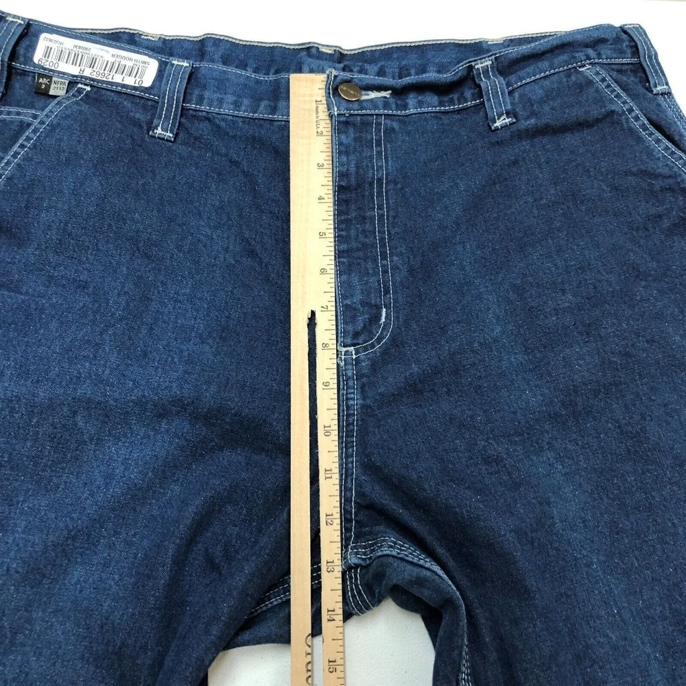 Carhartt FR Jeans Mens 38x32 Blue Flame Resistant Denim Carpenter Workwear Norm